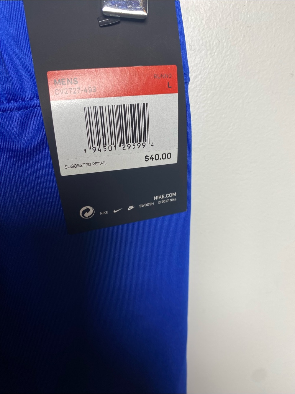 Nike Men’s Royal/Blue Athletic Compression Shorts - Picture 2 of 2